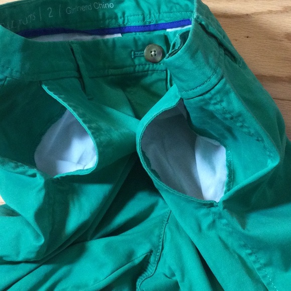 2 Talbots green girlfriend chino pant - Picture 7 of 16